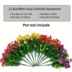 Artificial Flower (12/24/32pcs/set), UV Resistant Colorful Fake Flower, Decorative Bouquet for Home Garden Party Wedding Decor