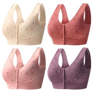 Pay 1 Get 4packsComfortable & Convenient Front Button Bra- Free Shipping