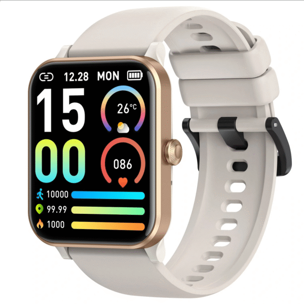 New J01 Smart Watch: Monitor Blood Pressure & Oxygen, Bluetooth Call, Music Play