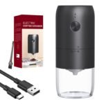 Coffee Grinder with Ceramic Grinding Core, Rechargeable Electric Coffee Grinder