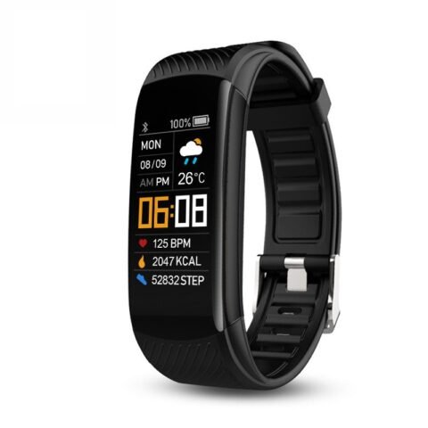 Smart Fitness Band: Sports Bluetooth-enabled, Blood Pressure, Blood Oxygen, Heart Rate and Sleep Monitoring, Waterproof, Multifunctional Step Counter. Suitable for Men and Women, Ideal as a Gift.