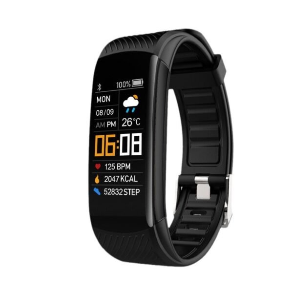 Smart Fitness Band: Sports Bluetooth-enabled, Blood Pressure, Blood Oxygen, Heart Rate and Sleep Monitoring, Waterproof, Multifunctional Step Counter. Suitable for Men and Women, Ideal as a Gift.