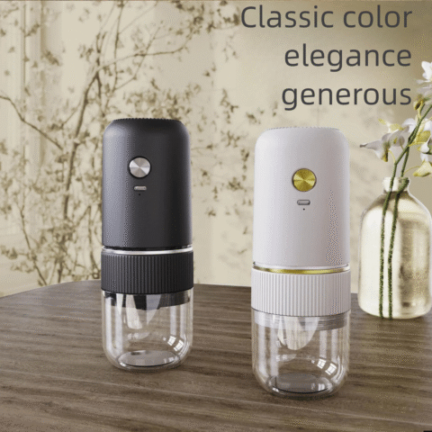 Electric Grinder for Italian Hand - Drip Coffee Beans, Adjustable Coarseness, Rechargeable, Portable and Small Household Coffee Grinder