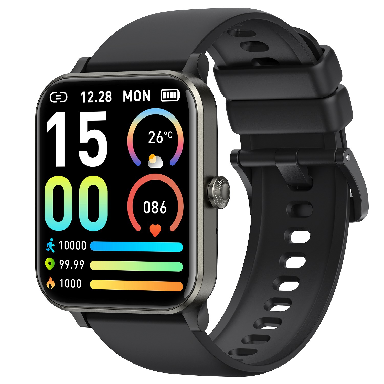 New J01 Smart Watch: Monitor Blood Pressure & Oxygen, Bluetooth Call, Music Play